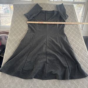 Land's End Women's Size 18 Dress Charcoal 3/4 Sleeve